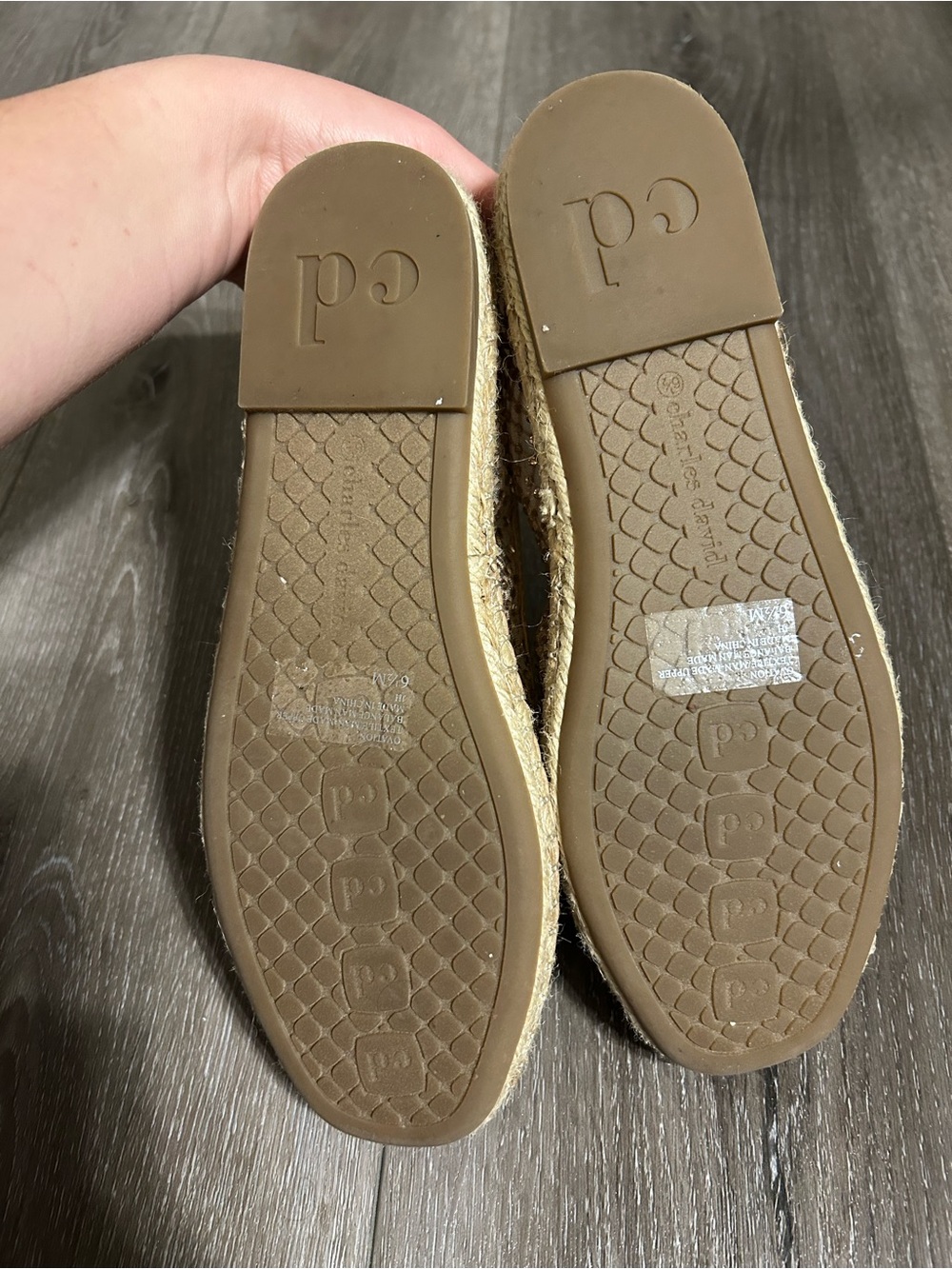 Charles By Charles David Nude Mesh Espadrille Flat - Picture 5 of 6